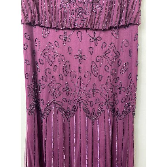 ADRIANNA PAPELL DRESS GOWN 10 MOTHER OF THE BRIDE FORMAL EVENING BRIDESMAID - Picture 10 of 16